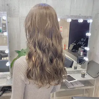 ロング カラー ヘアアレンジ メンズ キッズ ブリーチの髪様 MASATOのヘアスタイル