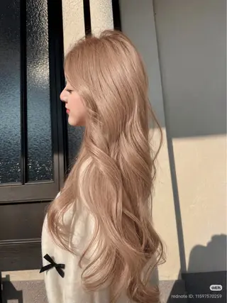 ロング カラー ヘアアレンジ 透明感カラー🎀艶髪 Anju/渋谷🎀のヘアスタイル