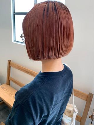 ショート カラー パーマ ヘアアレンジ 🫧赤み消し＊艶髪 nanami🫧のヘアスタイル