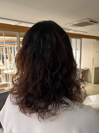 ミディアム パーマ ﾕｳﾅ/ ショート・ボブ🐰のヘアスタイル