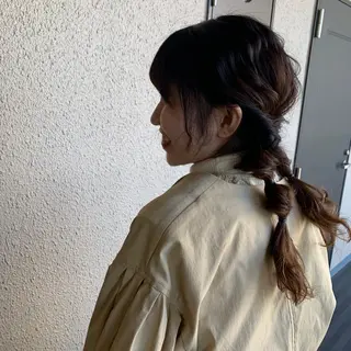 セミロング ヘアアレンジ chouette/ 根本優希のヘアスタイル