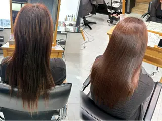 セミロング カラーモデル募集 ✨🤍モモハ🤍✨のヘアスタイル