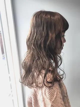 セミロング カラー ヘアアレンジ lani ブリーチ /ダブルカラーのヘアスタイル