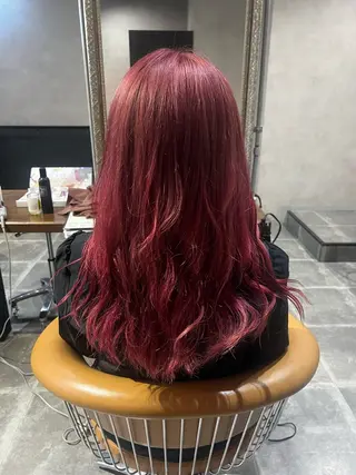 ロング 天王町×韓国レイヤー 髪質改善 佐藤友茉のヘアスタイル