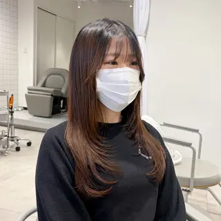 ロング レイヤー♡ 石川優奈のヘアスタイル