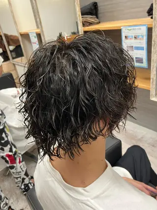 セミロング パーマ メンズ 大人メンズ/パーマ/ WATARUのヘアスタイル