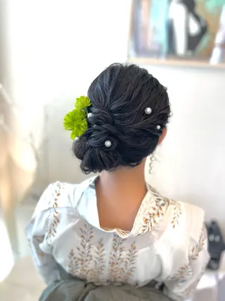ヘアアレンジ 似合わせヘアメイク 💐オダギリチアキのヘアスタイル