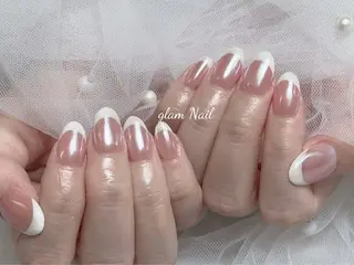 ネイル エツメ💅 長さ出し🎀デザインのネイルデザイン