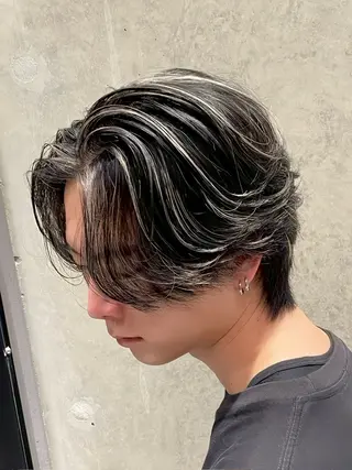 ショート カラー メンズ ✨白髪ぼかし/ ショート✨吉岡　弘のヘアスタイル