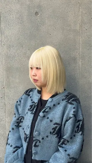 ミディアム カラー 韓国レイヤー kira🌛のヘアスタイル