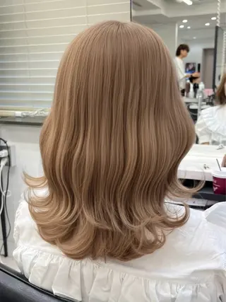 セミロング カラー パーマ ヘアアレンジ 韓国ヘア×2way 🇰🇷和知拓郎のヘアスタイル