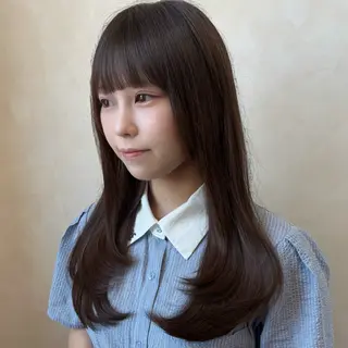 セミロング カラー 暗色カラー/レイヤー 🩶KAITOのヘアスタイル