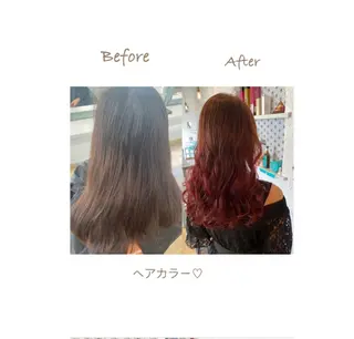ロング カラー パーマ ネイル 豊橋美容院 ソンリエのヘアスタイル