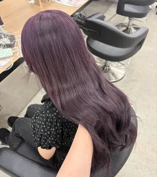ロング miku/ラベンダー 透明感カラー🪻❤︎のヘアスタイル