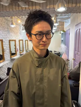 ショート パーマ メンズ 💈メンズ短髪特化 ✂︎伊藤大輝💈のヘアスタイル