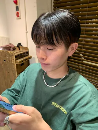 カラー メンズ 💖クボ モモ💖のヘアスタイル
