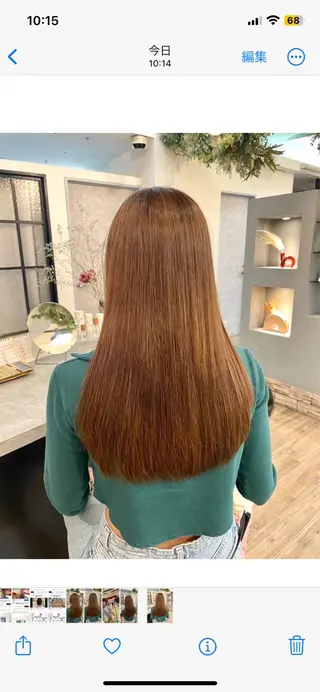 ロング カラー パーマ VISAGE ba.sk 金子詩帆のヘアスタイル