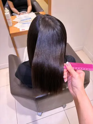 ショート 💎ツヤ髪ストレート カラー💎かのんのヘアスタイル