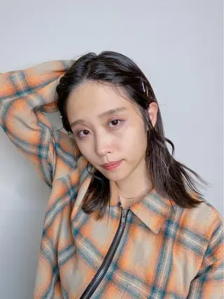 ミディアム 🧡YUKA🧡 渋谷/ﾌﾟﾙｴｸｽﾃのヘアスタイル