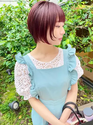 ミディアム カラー パーマ ヘアアレンジ メンズ キッズ ネイル マツエク・マツパ tatsumi/ボブ ウルフ/レイヤーのヘアスタイル