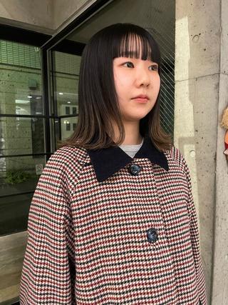 ミディアム ayuka boyのヘアスタイル