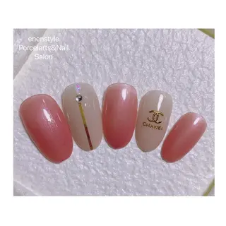 ミディアム ネイル 🐾enen style 🐾のネイルデザイン