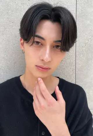 ショート カラー パーマ ヘアアレンジ メンズ 亀井隆汰/メンズ専門 パーマ/フェード可のヘアスタイル