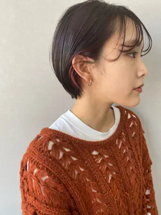 ショート カラー -福岡博多筑紫口- 大津成美のヘアスタイル