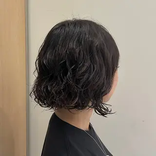 ショート パーマ サラ艶/韓国ヘア ︎🌟璃奈 (リナ)のヘアスタイル