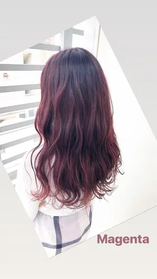 ロング カラー 韓国🇰🇷レイヤー 映える顔周り🩷のヘアスタイル