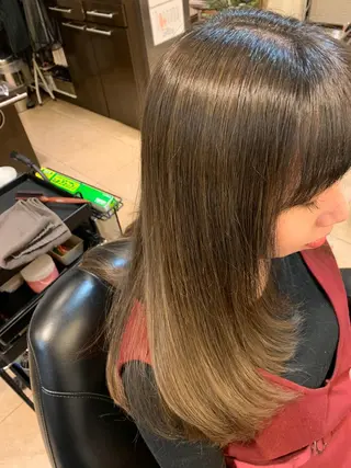 セミロング カラー 瀬川 将寛のヘアスタイル