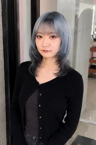 ミディアム カラー 🦋色落ちまで綺麗に 🦋KOKIのヘアスタイル