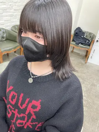 ミディアム カラー 水田吉亮/髪質改善/ 縮毛矯正/レイヤーのヘアスタイル