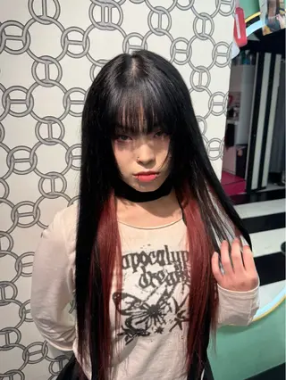 ロング カラー 🐺新宿manabu プルエクステのヘアスタイル