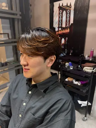 ミディアム パーマ メンズ 似合う髪型見つけます AYAKAのヘアスタイル