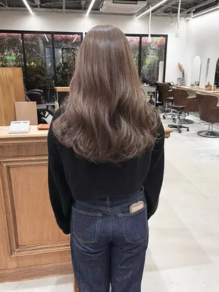 ロング カラー ヘアアレンジ ena/ブリーチなし 透明感・レイヤー🎀のヘアスタイル