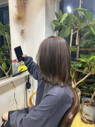 ミディアム カラー Moca 〰️のヘアスタイル