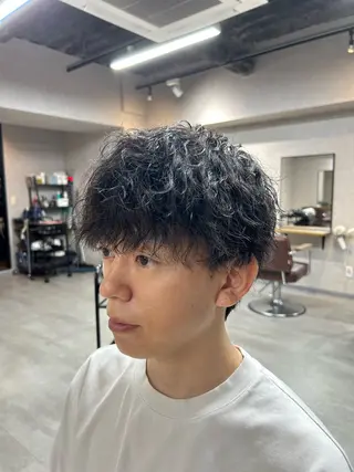 パーマ メンズ メンズ特化/マッシュ 小原  啓裕のヘアスタイル