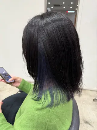 ミディアム カラー 芳賀 風斗のヘアスタイル