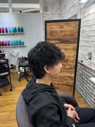 ショート パーマ 東 拓己のヘアスタイル