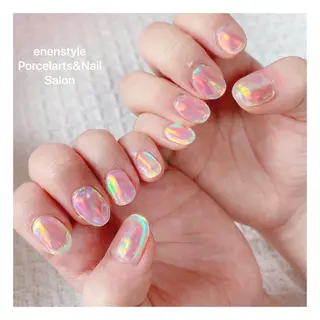 ミディアム ネイル 🐾enen style 🐾のネイルデザイン