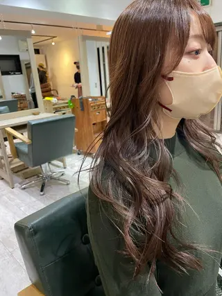 ロング シンプル+αな デザインを 松崎陸のヘアスタイル