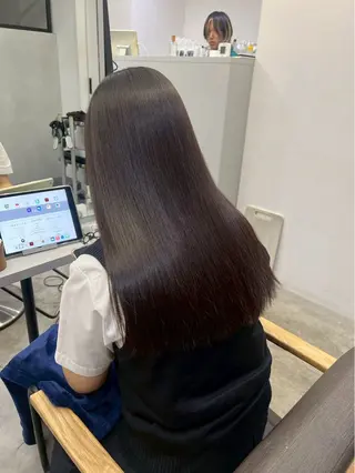 ロング パーマ ハイトーンカラー が絶対可愛い✨泰聖✨のヘアスタイル