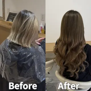 ロング 河野 七優のヘアスタイル