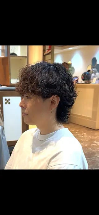 ミディアム 坂梨 健斗のヘアスタイル