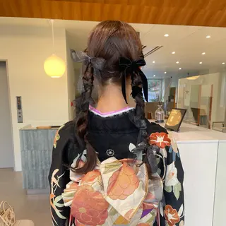 ロング カラー ヘアアレンジ 髪質改善カラー/ボブ 🌻Mutsumiのヘアスタイル