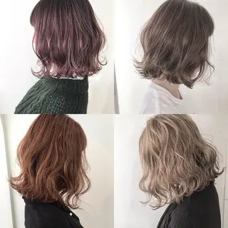 ミディアム 艶カラー/フェイス レイヤー/たむのヘアスタイル