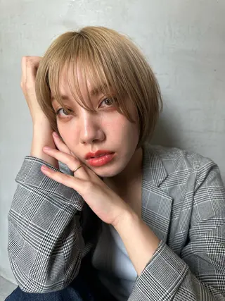 ショート 縮毛矯正/レイヤー taiga🧡のヘアスタイル
