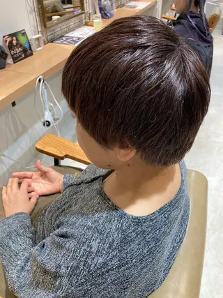 ショート ツヤカラー3850 まいのヘアスタイル