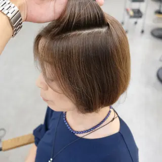 ショート カラー 満行勝昭【ショート/ 白髪ぼかし】のヘアスタイル